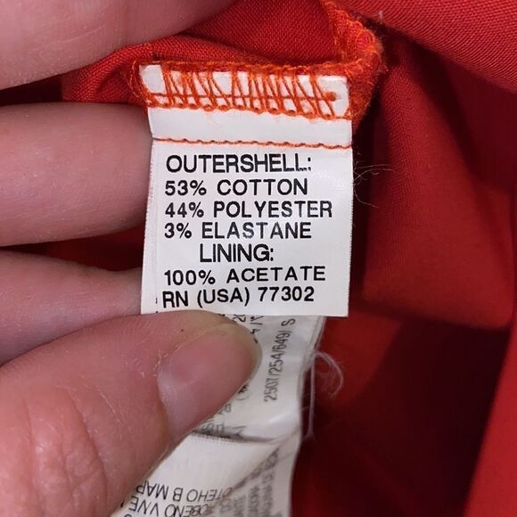 Zara Basic Red Orange Open  Back Sheath Dress (Size Small) - Picture 5 of 11